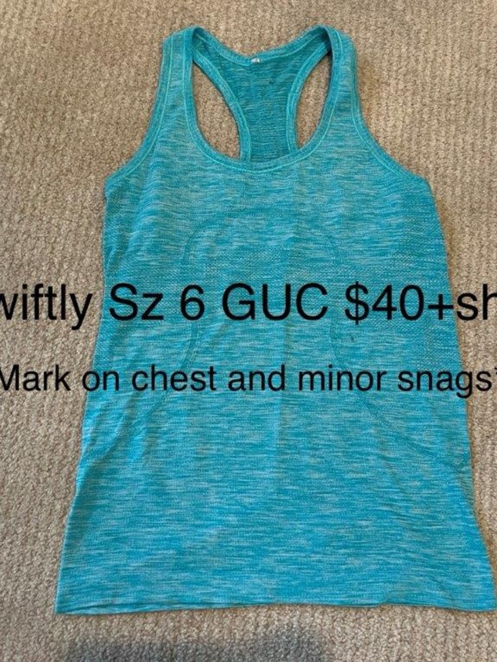 Women’s Swifly Racerback Tank Top - Teal